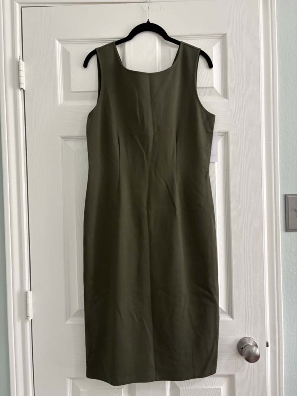 Nordstrom Olive Green Midi Sheath Dress